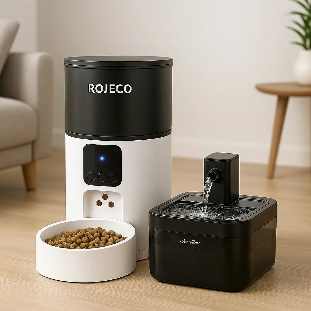 Pack Distributeur EasyFeed Auto + Fontaine AquaFlow - Fidoz