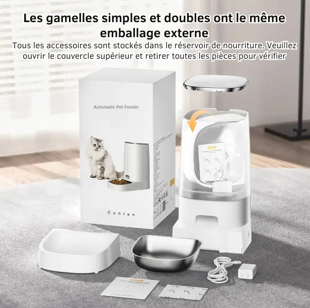 Mangeoire Automatique Intelligent Wifi Distributeur De Croquettes Fidoz