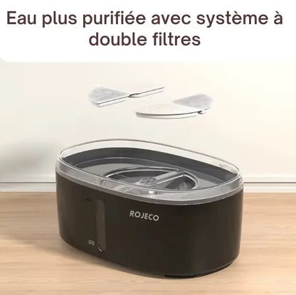 Fontaine à Eau Luxe Sans Fil – Double Bols Intelligents Fidoz
