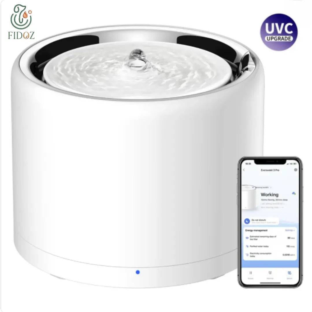 HydroPure 1.8L – Fontaine à eau connectée - Fidoz