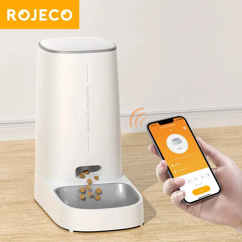 Mangeoire Automatique Pour Chat Animal De Compagnie Intelligent Wifi Distributeur De Croquettes De Nourriture Pour Chat Mangeoire Automatique Télécommandée Pour Chat Chien Accessoires De Nourriture Sèche