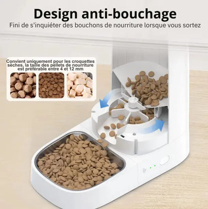 Mangeoire Automatique Intelligent Wifi Distributeur De Croquettes Fidoz